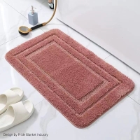 Bathroom Rugs, Non-Slip Shower Carpet, Soft and Absorbent Microfiber Bath Rugs, Can Machine Wash Dry, Bath Mats for Bathroom Floor, Tub and Shower