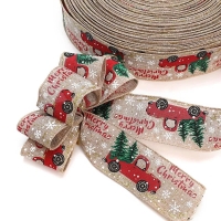 5 meters Christmas themed ribbon// 5m Christmas Ribbons Wired Classic Patterns Xmas Gifts Decor for Christmas Decoration and Bows Craft .All colors available