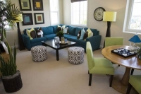 5 seater dark teal quality L shaped corner sofa set/Contemporary L-Shaped Fabric Sofa with Chaise