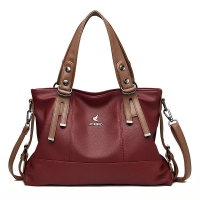 TAPIVA Shoulder Bags Handbag Lady PU Leather Shoulder Bag Large Capacity Handbag Retro Messenger Bag Lady Bag