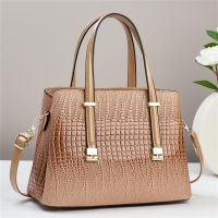 Classy Women Handbags Fashion 3 set PU leather casual Cross-Body Top Handle Shoulder wallet Bags Beige