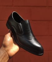 Croc design Black Billionaire Leather Oxford Shoes Laced Official Boots rubber sole and a leather upper For durability, wedding shoes size 39 to 45
