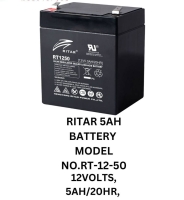Rita 5AH Battery Model No.Rt-12-50 12Volts 5AH/20HR