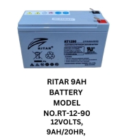 Ritar 9AH Solar Battery Model NO.RT-12-90 12Volts 9AH/20HR