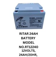 Ritar 24AH solar Battery Model NO.RT12240 12Volts 24AH/20HR