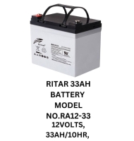Ritar 33AH Solar Battery Model NO.RA12-33 12Volts 33AH/10HR