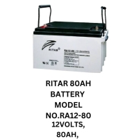 Ritar 80AH Solar Battery Model NO.RA12-80 12Volts 80AH