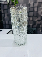 Buy Bohemia Pyramid Vase// Crystal Clear Vase 15cm