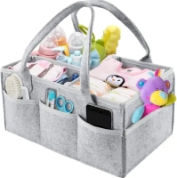  Baby Diaper Caddy Organizer Portable Newborn Shower Basket Gifts This is a baby must haves essentials. (Grey)