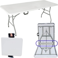 1.2m foldable table with chairs