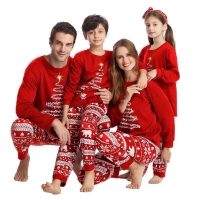 RIR-323s Red Family matching Christmas pajama set Men/ladies/Kids
