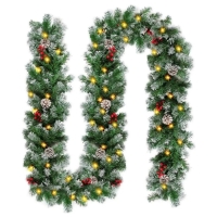 RI2-FYs 2.7 Christmas garland with lights and decorations