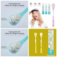 RID-27Ee Double sided Silicone Tongue cleaner #oral hygiene #dental care