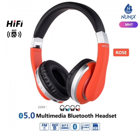Rose 5.0 Multimedia Bluetooth Headset Nunix MH3