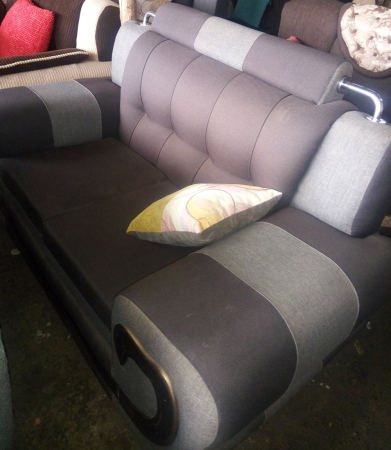 Silver Metal Fitted Brown Sofa Order, Metal Sofa Set Designs In Kenya
