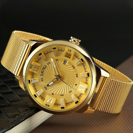 Skmei Golden Wrist Watch